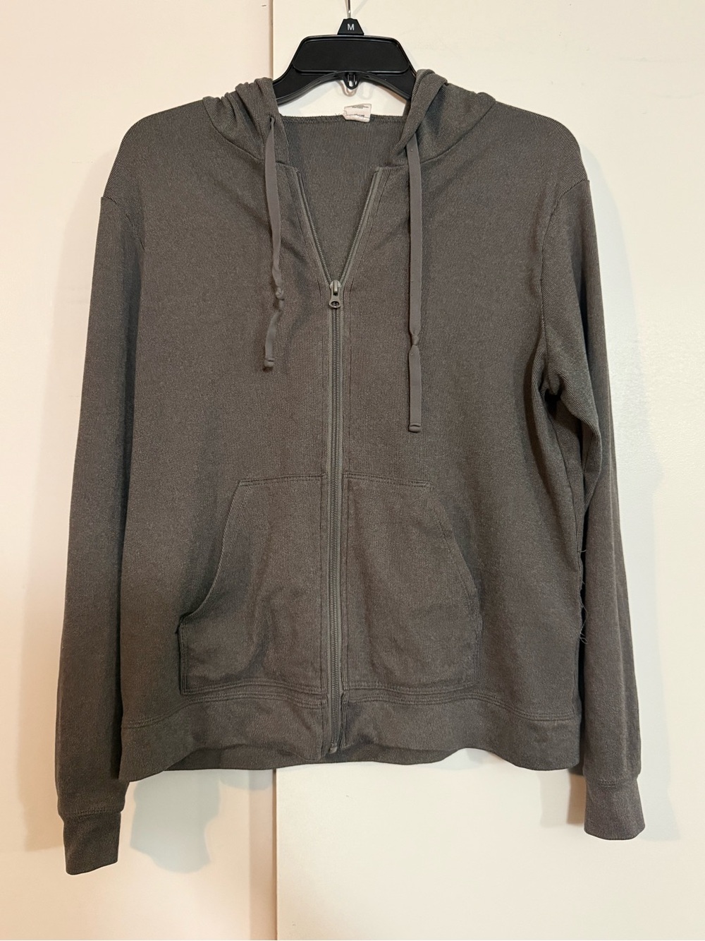 Women's Charcoal Zip-Up Hooded Bomber Jacket